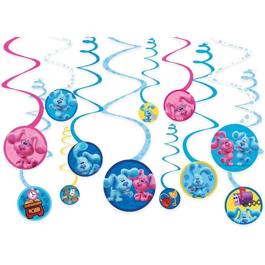 Blue's Clues You! Swirl Decorations, 12ct