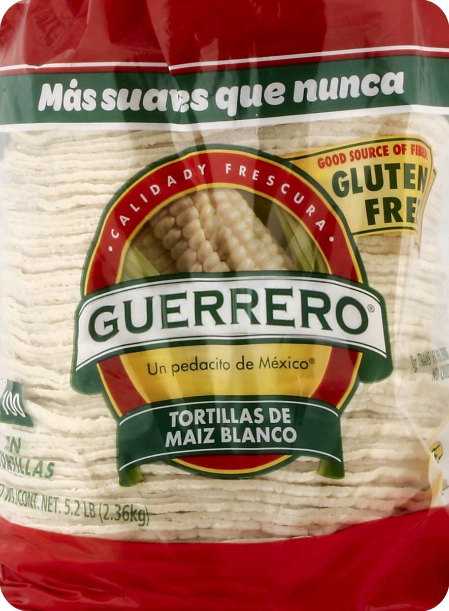 Guerrero Gluten Free White Corn Tortillas (5.2 lbs)