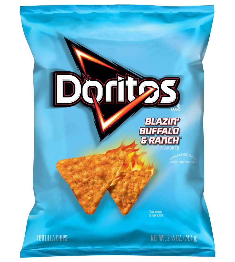 Doritos Tortilla Chips, Blazin' Buffalo & Ranch (2.62 oz)