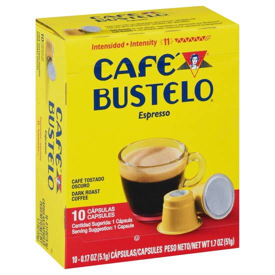 Café Bustelo Espresso Dark Roast Coffee Pods (10 pods)