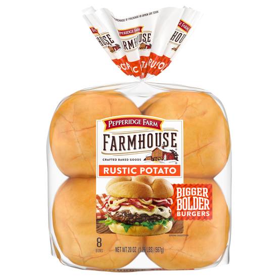Pepperidge Farm Farmhouse Bigger Bolder Burger Rustic Potato Buns ( 8 ct )