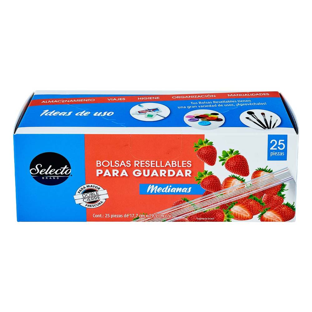 Selecto · Bolsas resellables para guardar m