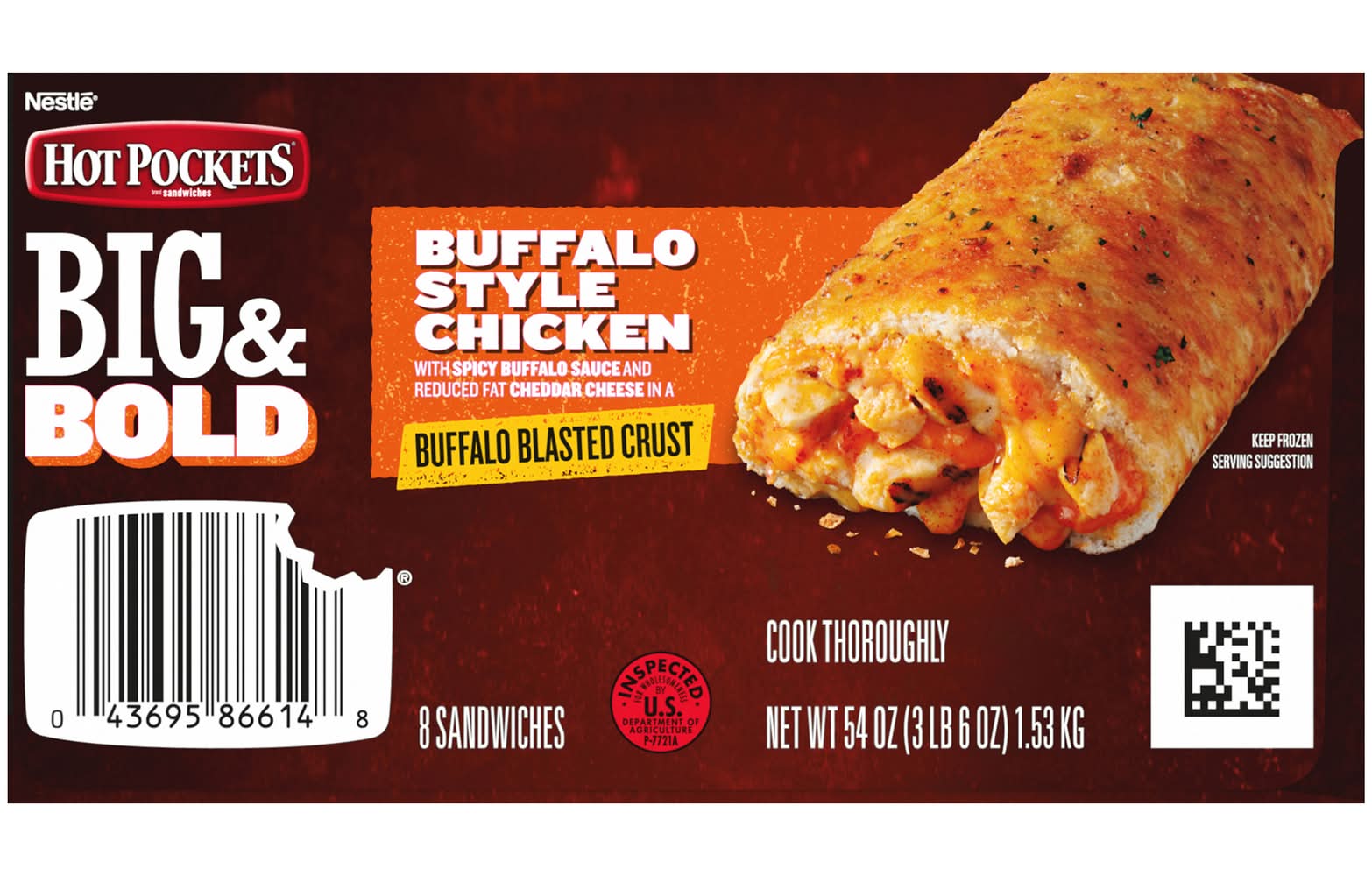 Hot Pockets Big & Bold Buffalo Style Chicken Delivery Near Me