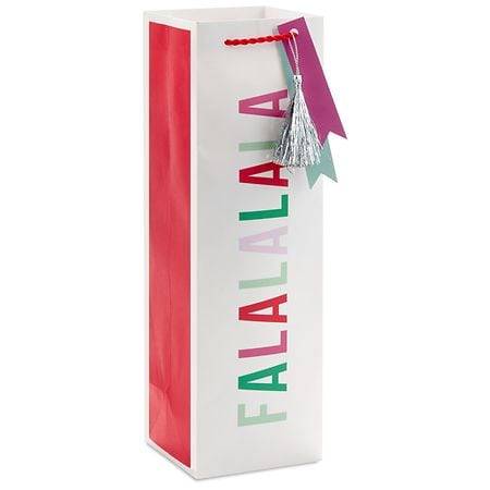 Hallmark Colorful Caroling Christmas Wine Gift Bag - 1.0 ea