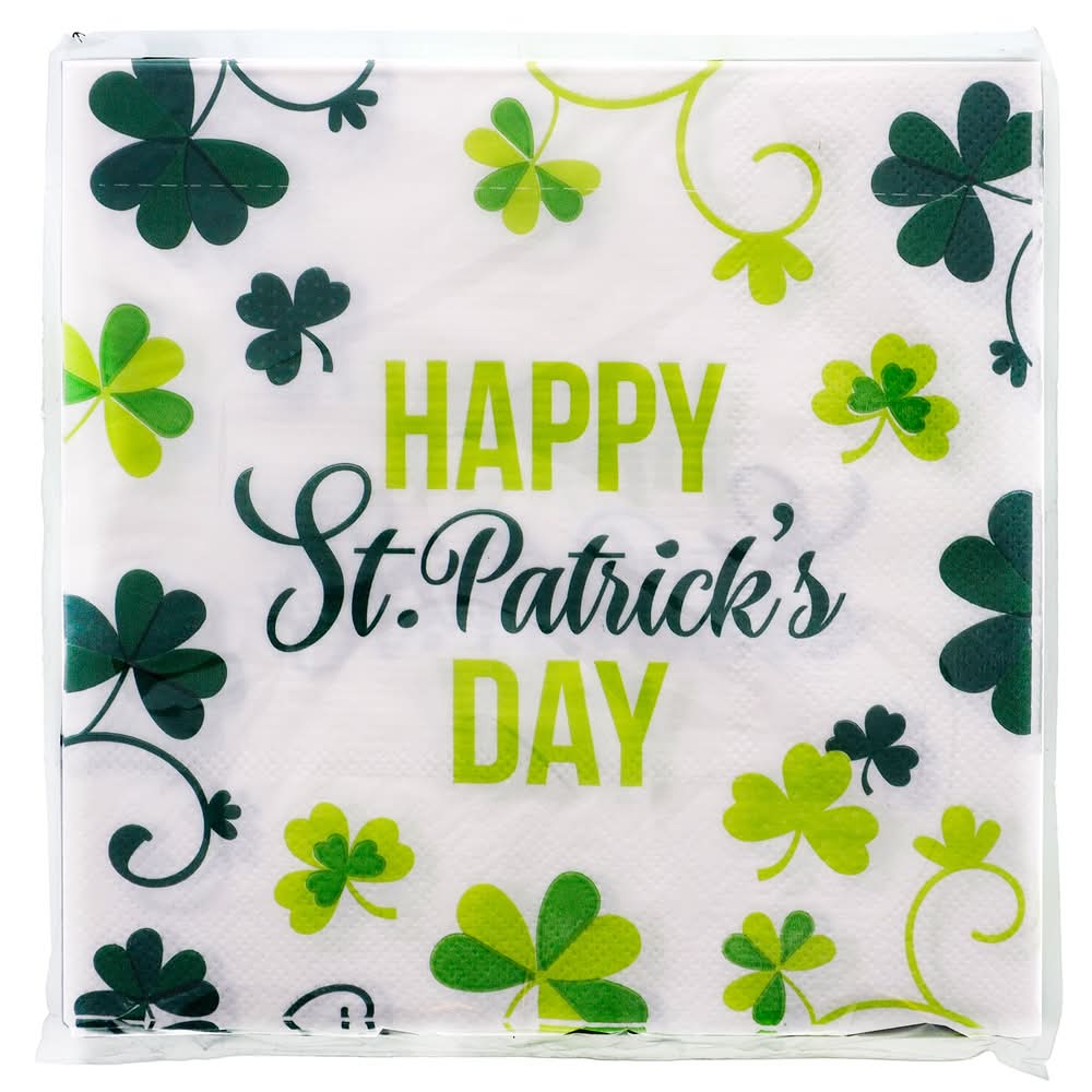 ST-PATRICK'S Day Print Napkin, 16pc