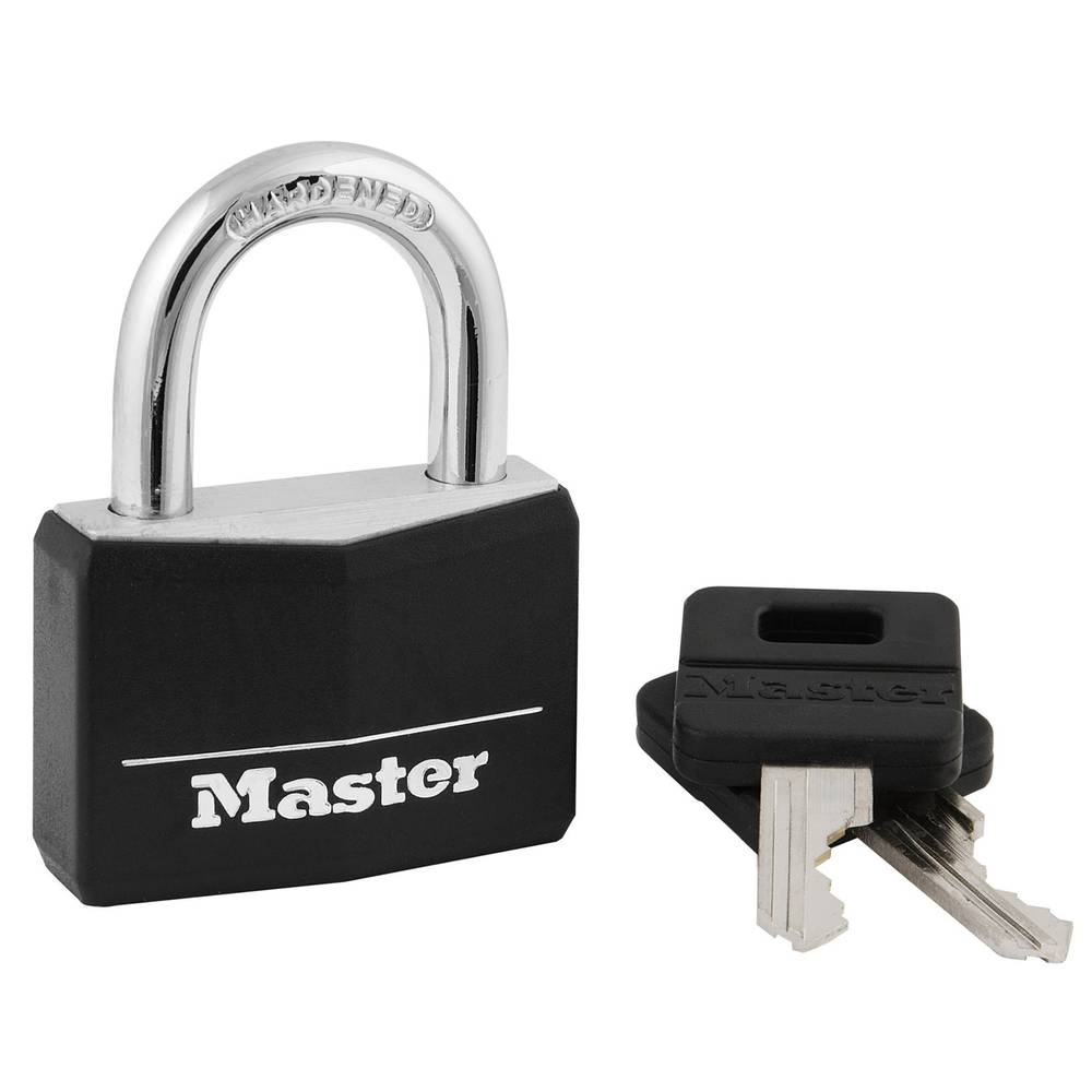 Master Lock Keyed Padlock, 1-9/16-in Wide x 7/8-in Shackle | 141D