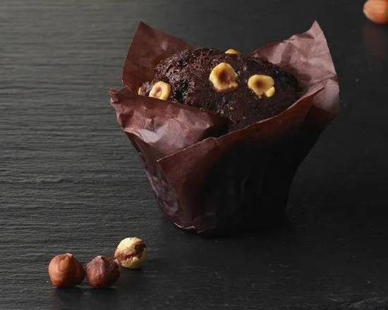 Muffin chocolat noir et noisettes