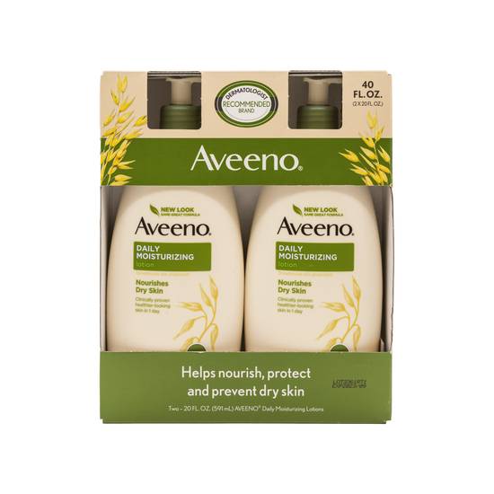 Aveeno crema corporal daily mosturizing (2 pack, 591 ml)
