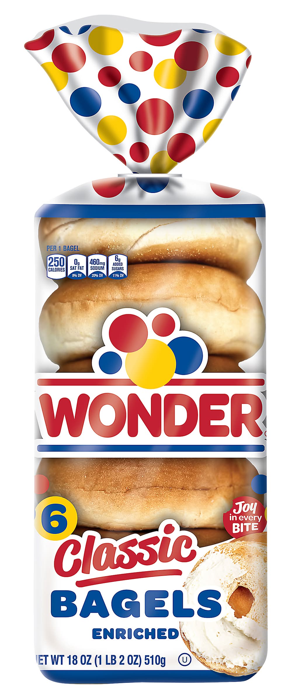 Wonder Classic Bagels (18 oz, 6 ct)