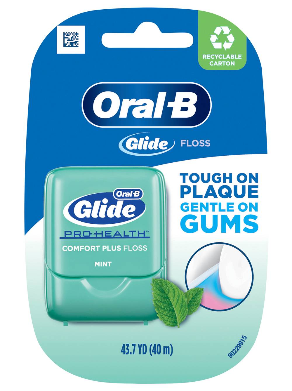 Oral-B Glide Pro Health Comfort Plus Floss, Mint, 43.7 yd (1.6 oz)