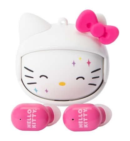 Hello Kitty And Friends® Wireless Earbuds With Rotating Charging Case Hello Kitty