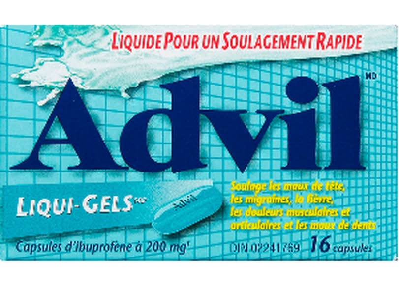 Advil Liquid-Fast Relief Liqui-Gels Ibuprofen Capsules 200 mg (16 ct)