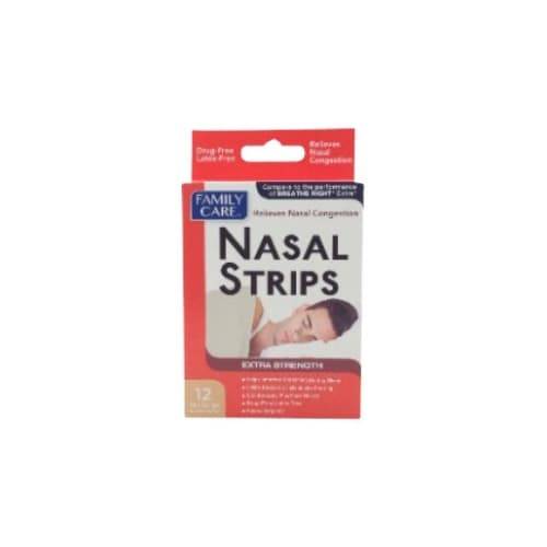 Family Care Congestion Relief Nasal Strips (12 ct)
