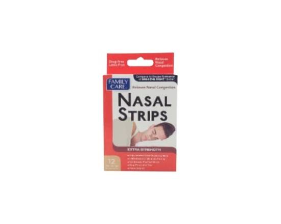 Family Care · Congestion Relief Nasal Strips (12 ct)