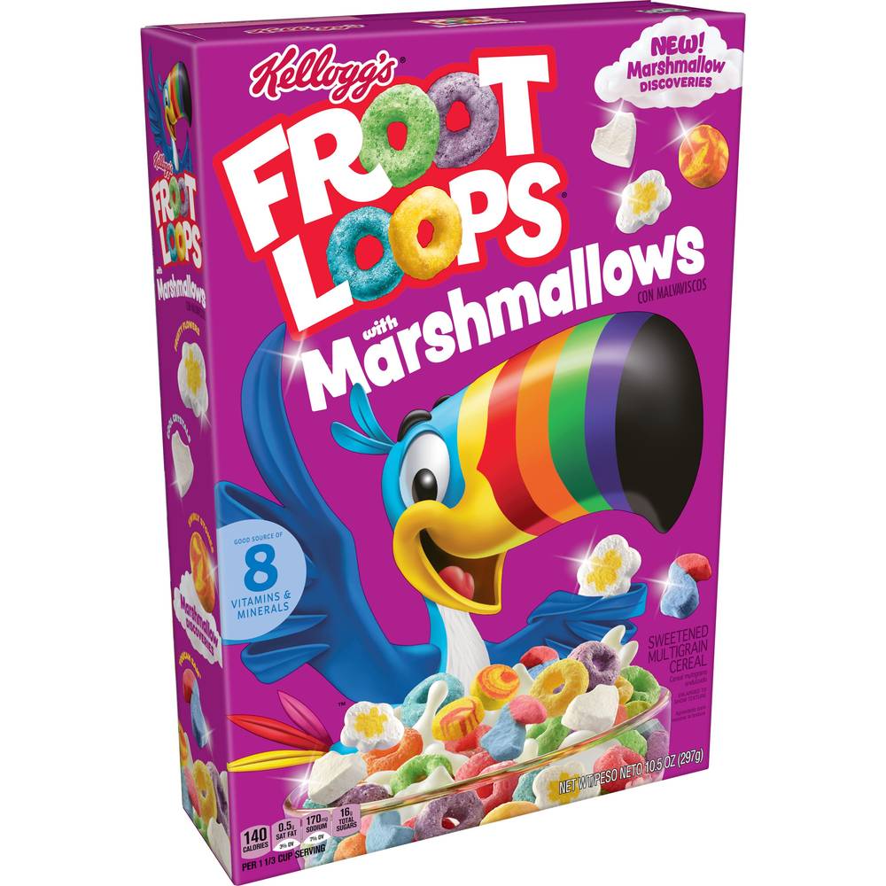 Froot Loops Breakfast Cereal With Marshmallows, 10.5 Oz