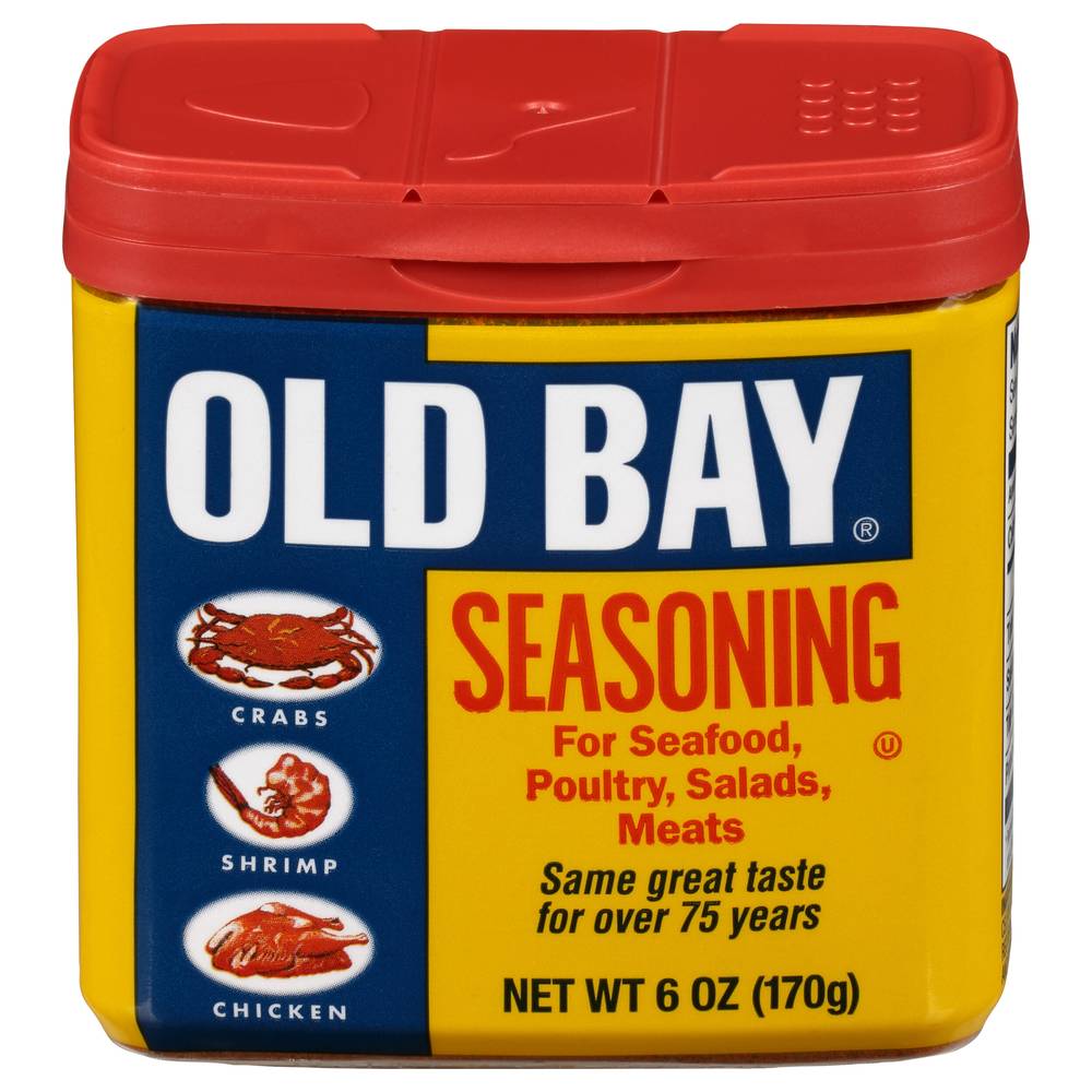 Old Bay Seasoning For Seafood Poultry Salads & Meats (6 oz)