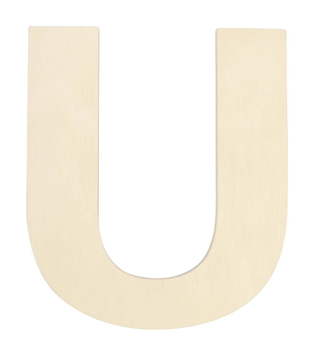 Wooden Letter U