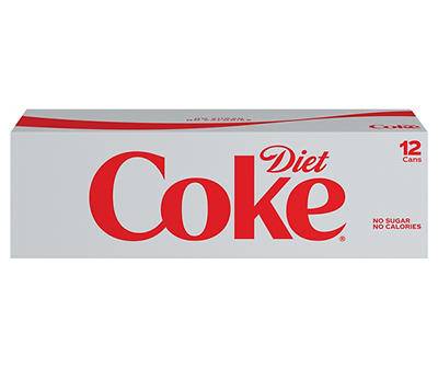 Diet Coke Soda Fridge Pack 12 - 12 fl oz Cans