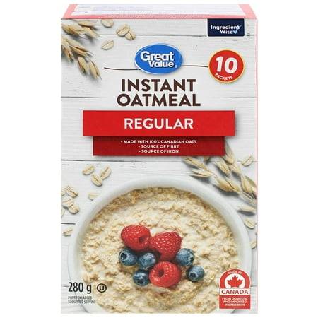 Great Value Regular Instant Oatmeal