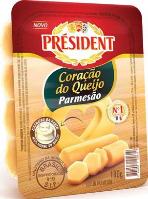 Président coração do queijo parmesão (180 g)