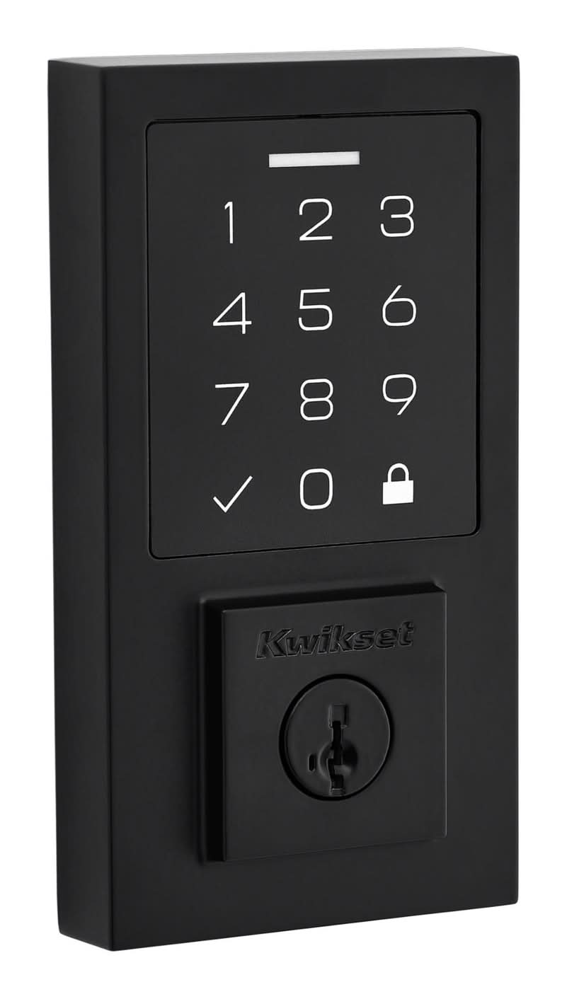 Kwikset 270 Smartcode Matte Black Metal Electronic Touch Pad Deadbolt