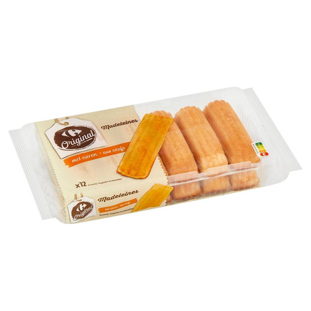 Carrefour Original Madeleines aux Oeufs 12 Pièces 300 g