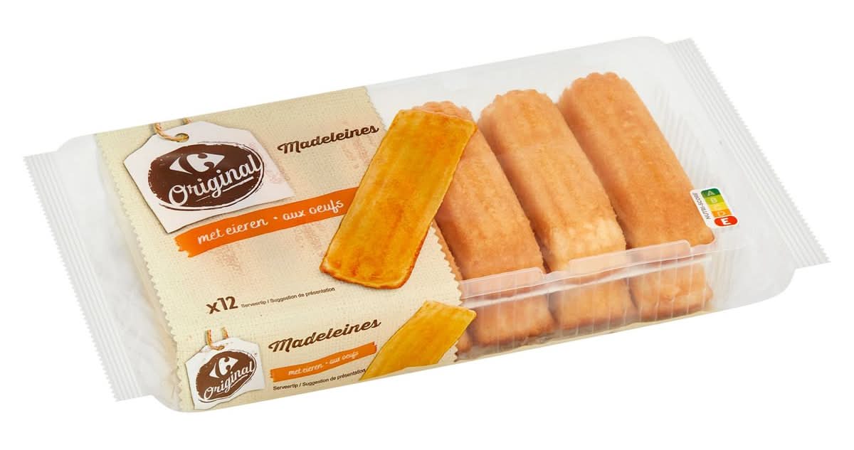 Carrefour Original Madeleines met Eieren 12 Stuks 300 g