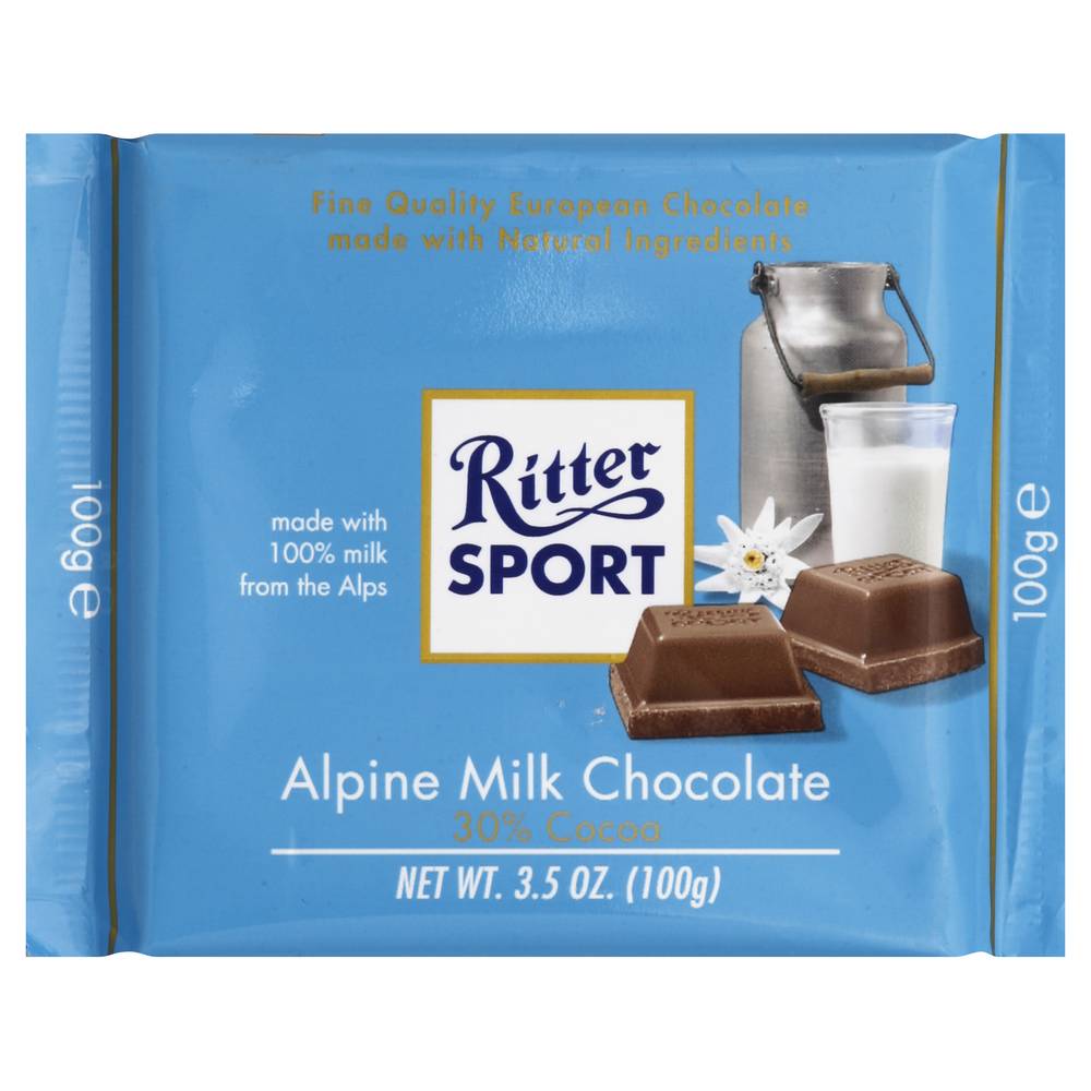 Ritter Sport Alpine Milk Chocolate (3.5 oz)