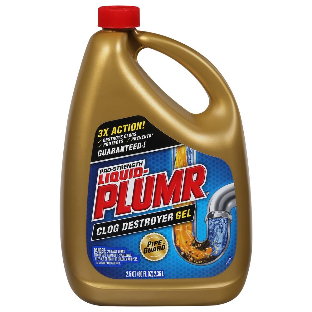 Liquid-Plumr Pro-Strength Clog Destroyer Gel With Pipeguard (80 fl oz)