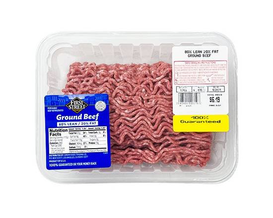 First Street · 80% Lean Ground Beef