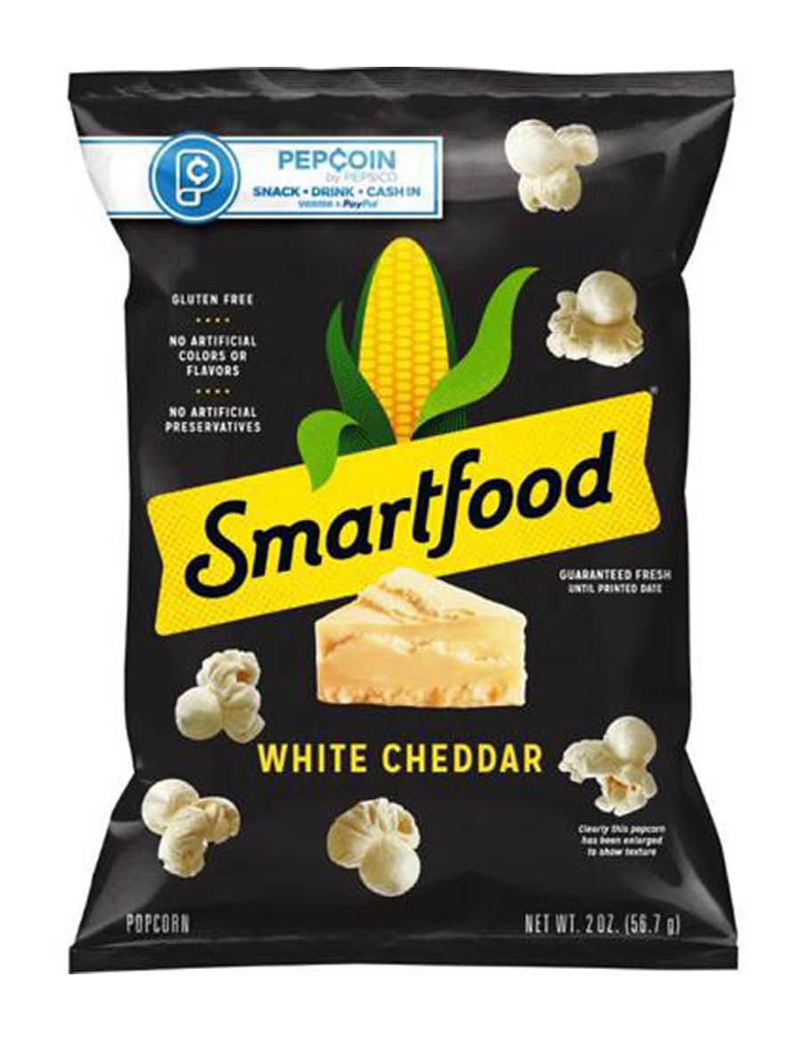 Smartfood Popcorn White Cheddar Flavored 2 Oz