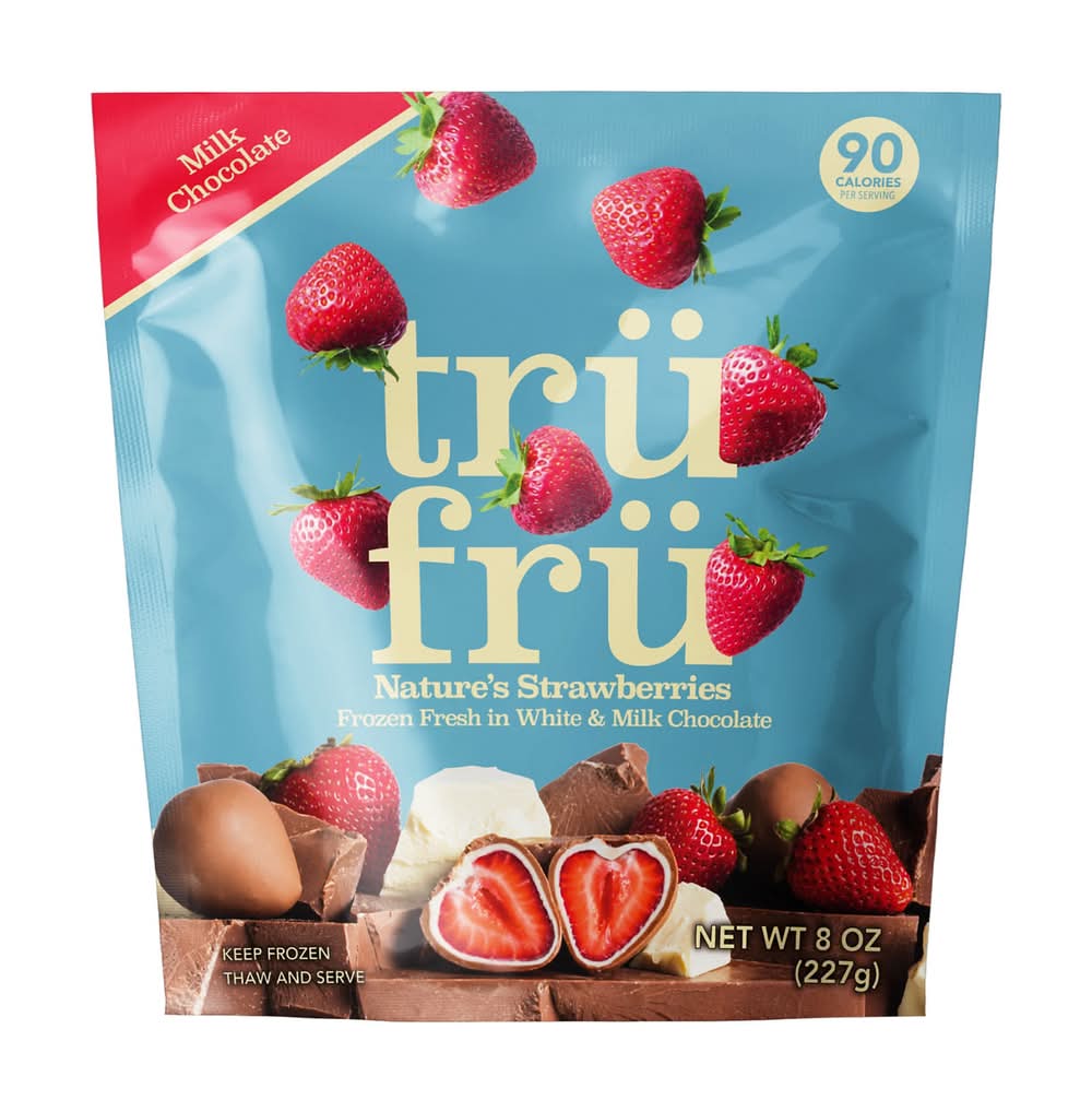Tru Fru Frozen Strawberries in Milk & White Chocolate