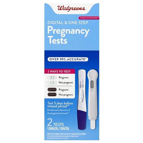 Walgreens Digital & Analog Pregnancy Test - 2.0 ea