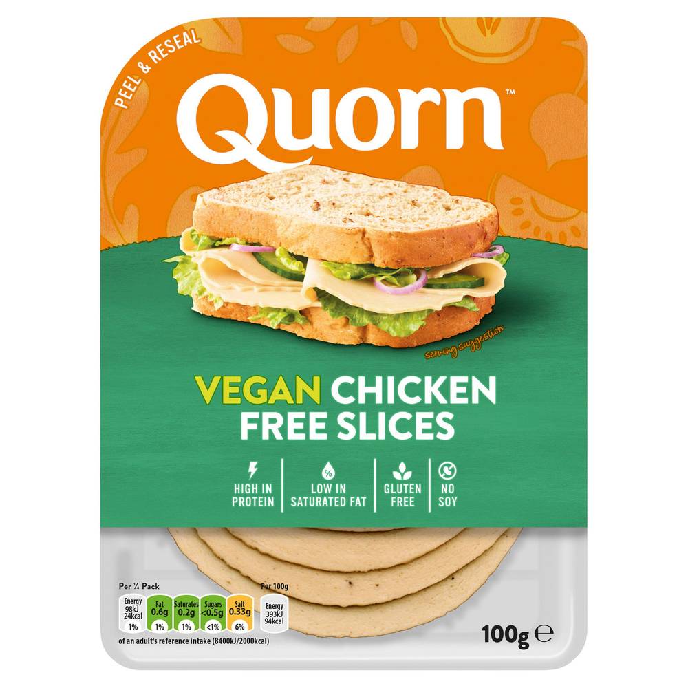 Quorn Vegan Chicken Free Slices 100g