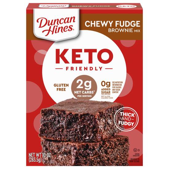 Duncan Hines Keto Friendly Chewy Fudge Brownie Mix
