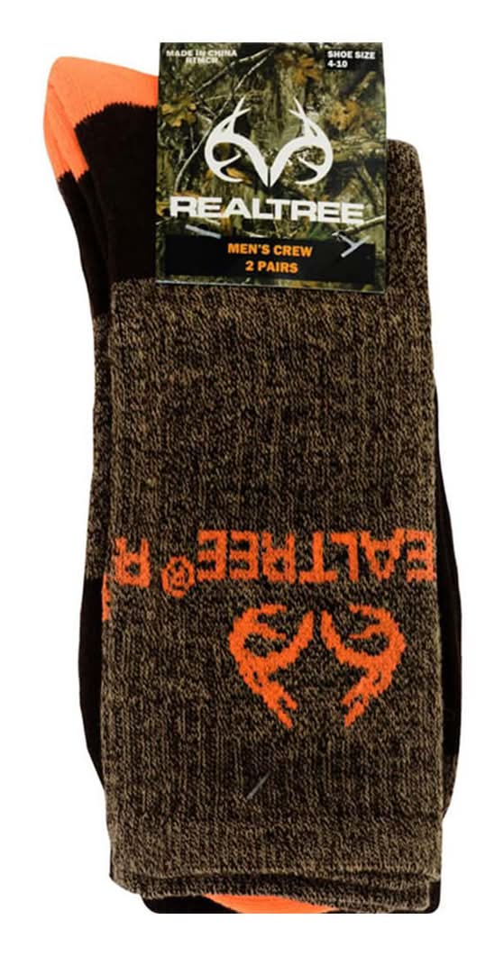 Realtree Men'S Crew Socks 2 Pairs