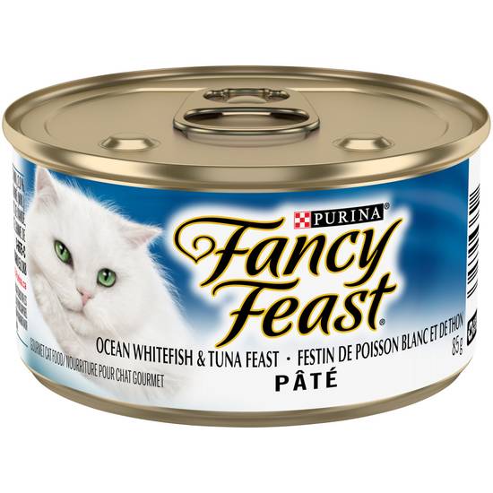 Fancy Feast Pate Ocean Whitefish and Tuna Feast Cat Food (85 g)