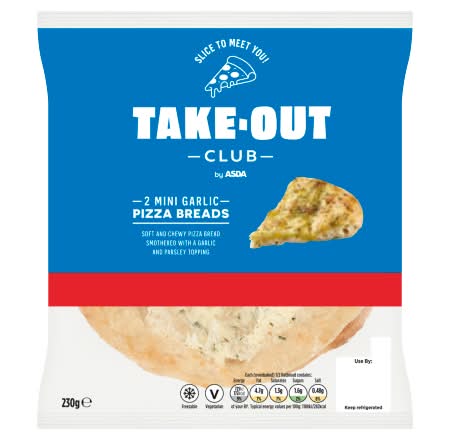 ASDA Mini Garlic Pizza Breads (2 pack)