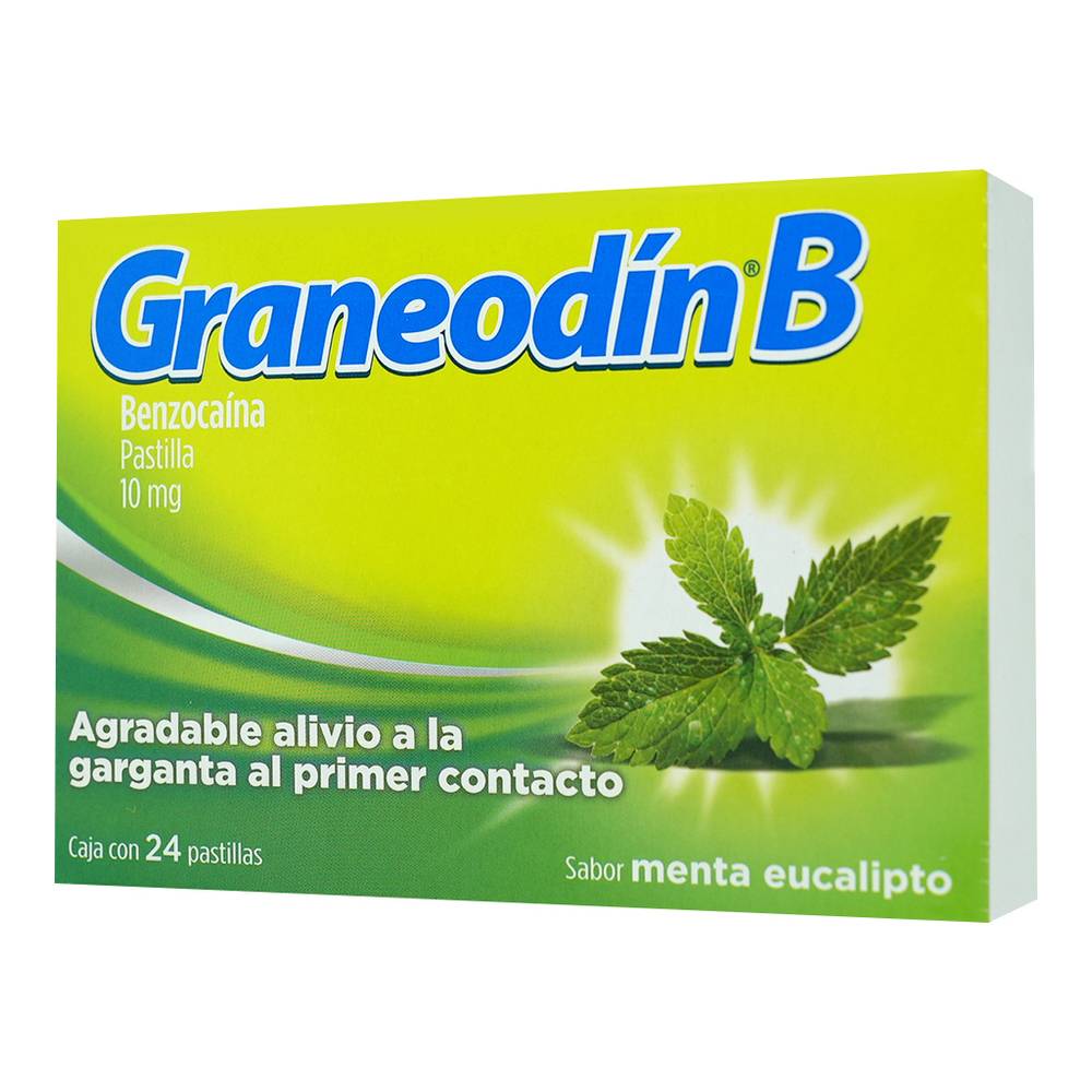 Graneodín benzocaína pastillas 10 mg (24 piezas)