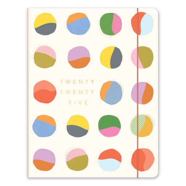 2025 Orange Circle Studio Just Right Monthly Planner, 9-3/4" x 7-1/2", Painter’s Palette, January To December