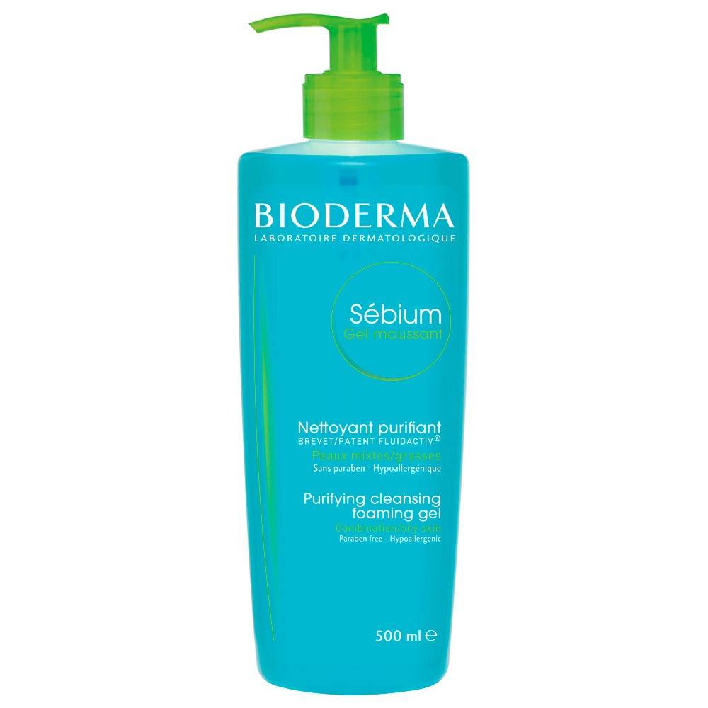 Bioderma gel moussant sébium nettoyant purifiant (500ml)