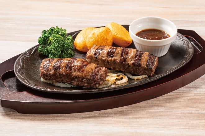【R8】選べるセット）BEEFハンバーグステーキ[約200g]～おろしソース（ライスつき）