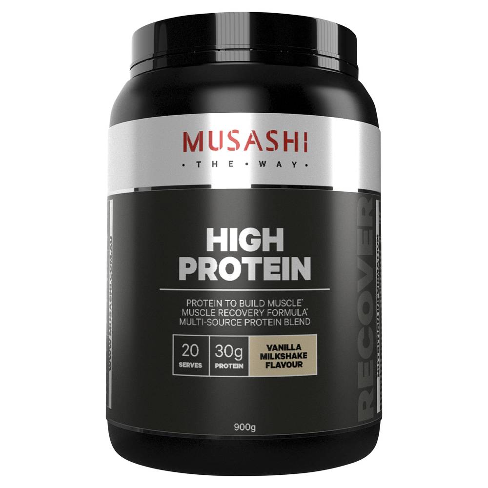 Musashi High Protein Powder Vanilla Milkshake Delivery Near Me Order
