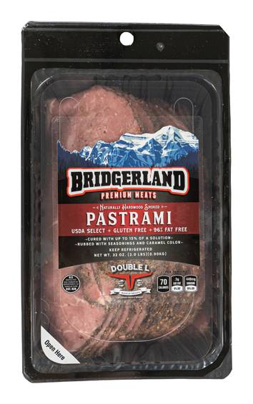 Bridgerland Sliced Hardwood Smoked Pastrami (2 lbs)