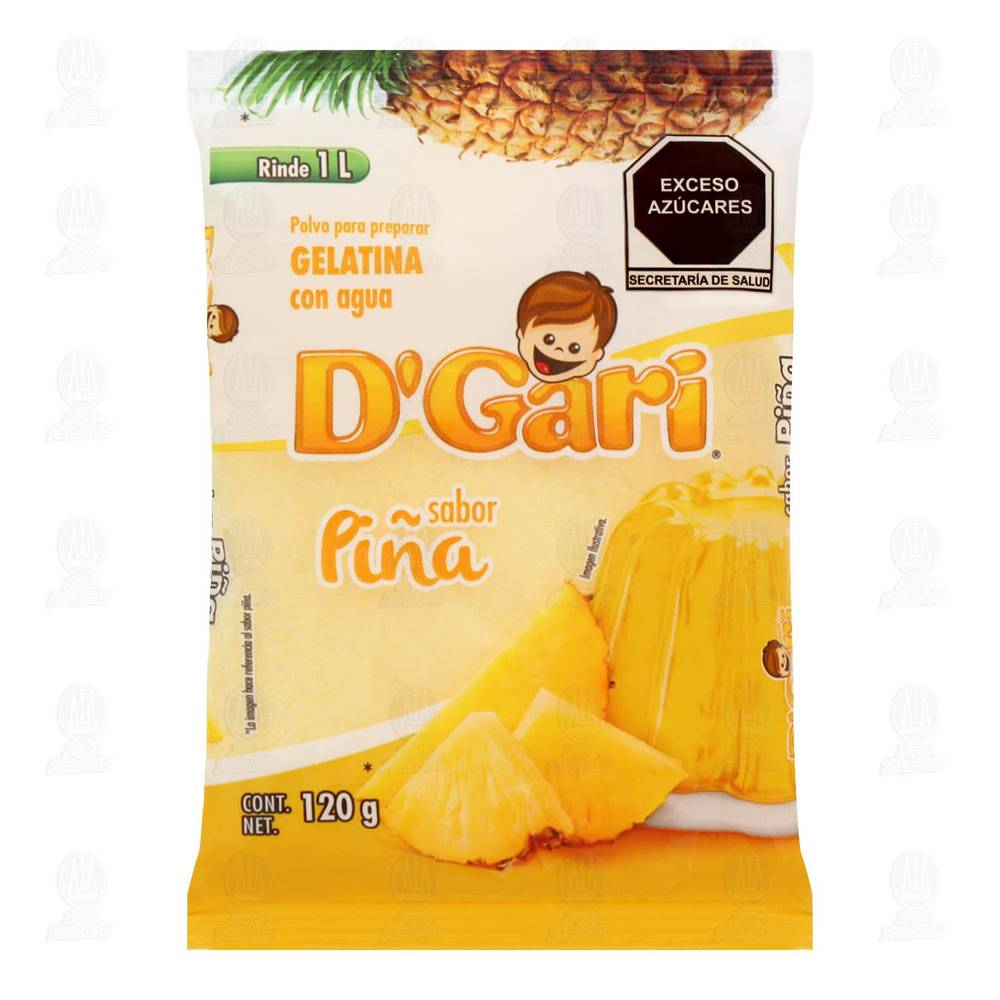 D'Gari · Gelatina en polvo de piña (120 g)