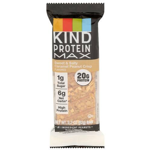 KIND Sweet & Salty Caramel Peanut Crisp Protein Max Bar (2.2 oz)