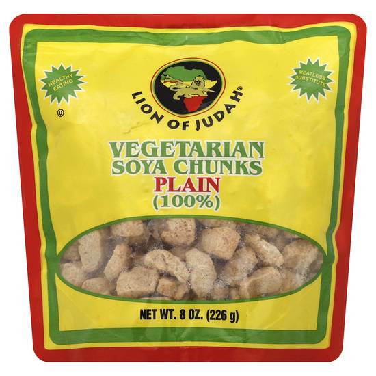 Lion Of Judah Plain 100% Vegetarian Soya Chunks
