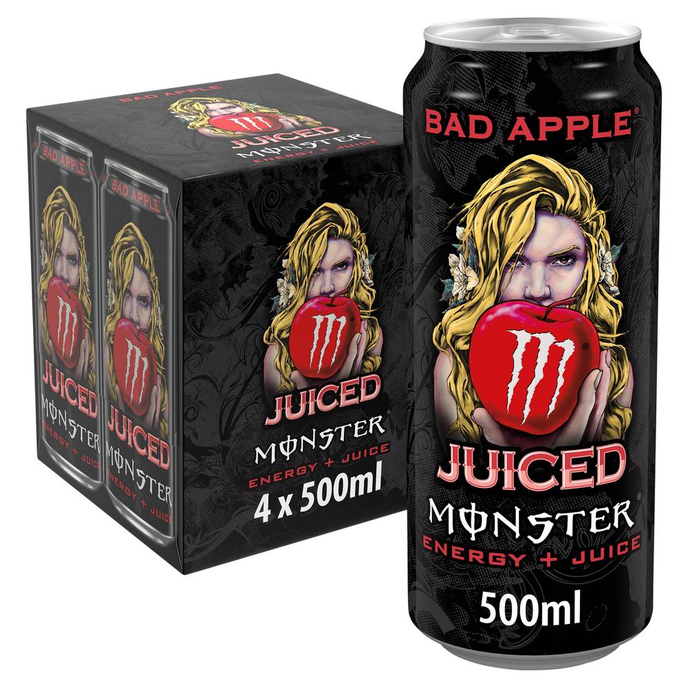 Monster 4 Pack Juiced Bad Apple