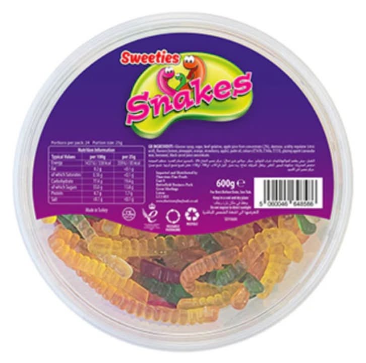 Sweeties Halal Gummy Jelly Snakes (600g)