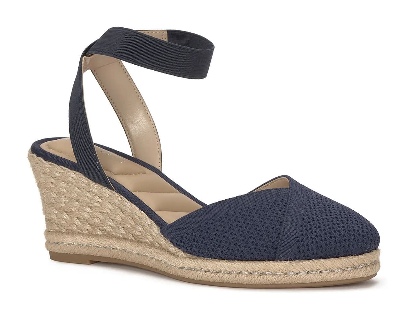 Kelly & Katie Kipsie Wedge Pump (Navy Medium - 10)